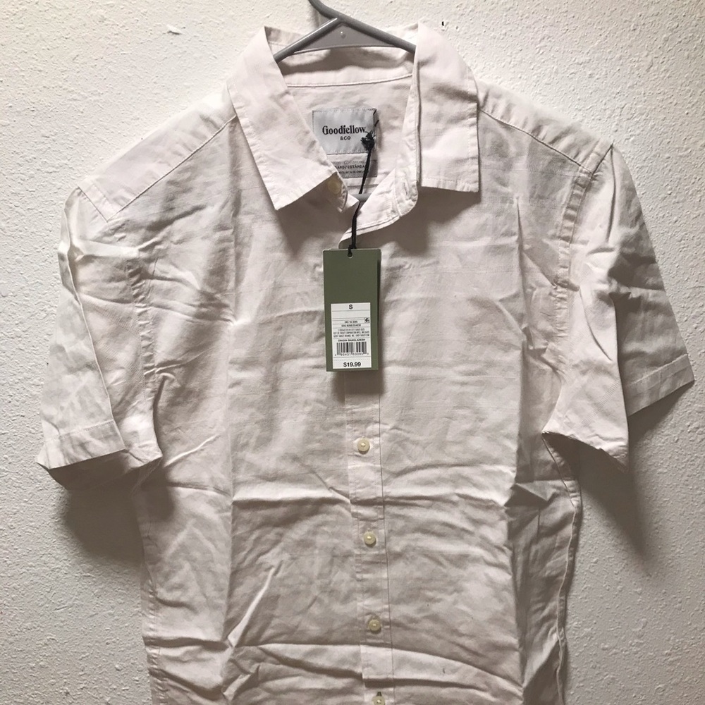 Off White mens Button Shirt